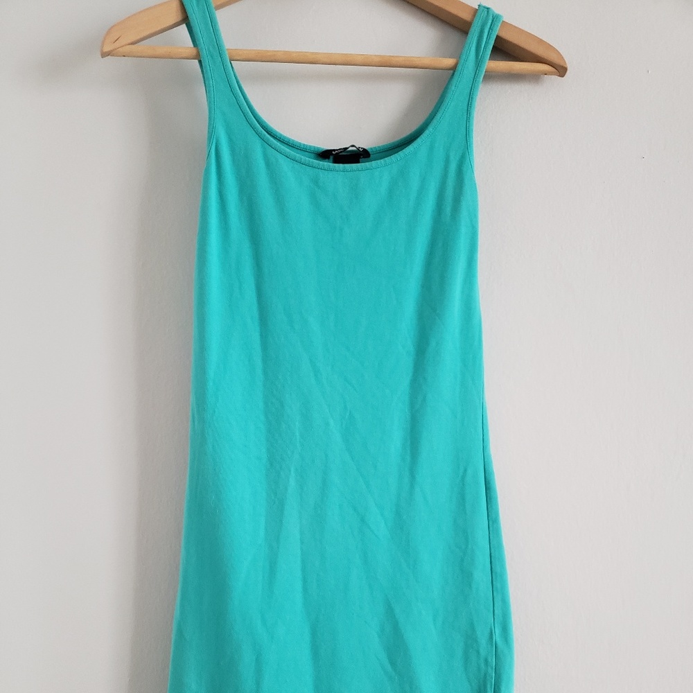 H&M tght turqouise mint tshirt dress